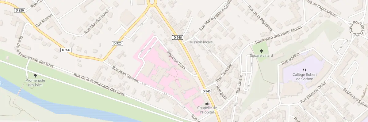 Plan du 11 Rue Robert Sorbon à Rethel