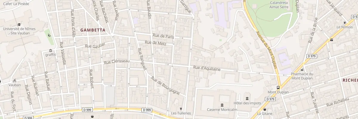 Plan du 11 Rue d’Aquitaine à Nîmes