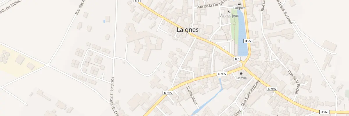 Plan du 6 Ptr de la Maison Dieu à Laignes