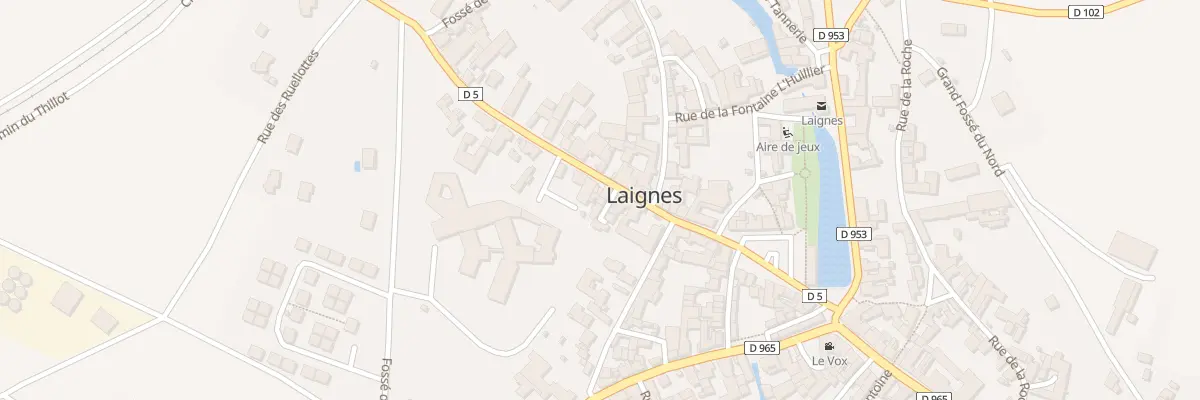 Plan du 15 Rue de la Porte du Chêne à Laignes