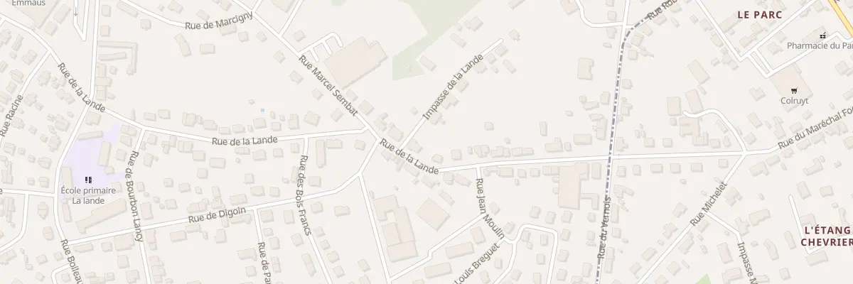 Plan du 35 Rue de la Lande à Montceau-les-Mines