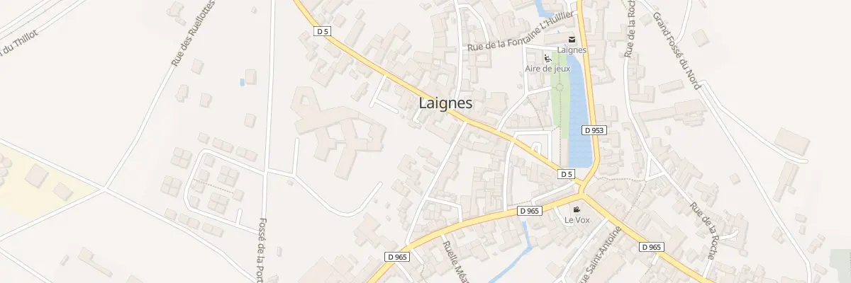Plan du 2 Ptr de la Maison Dieu à Laignes