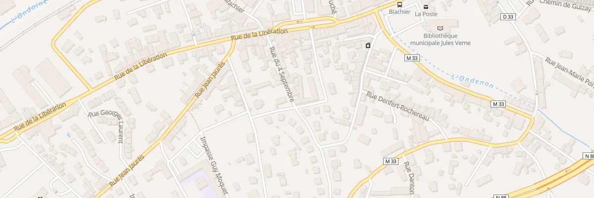 Plan du 7 Rue du Quatre Septembre à La Ricamarie