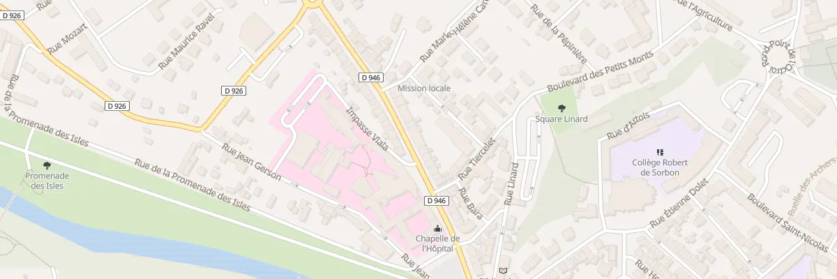 Plan du 30 Rue Robert Sorbon à Rethel