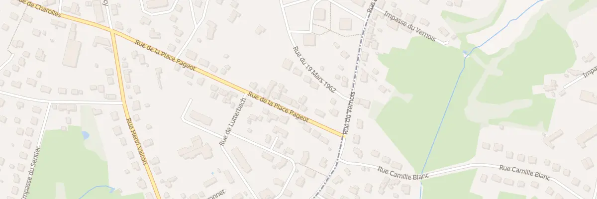 Plan du 29 Rue de la Place Pageot à Montceau-les-Mines