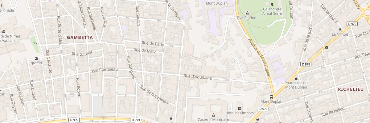 Plan du 22 Rue Enclos Rey à Nîmes