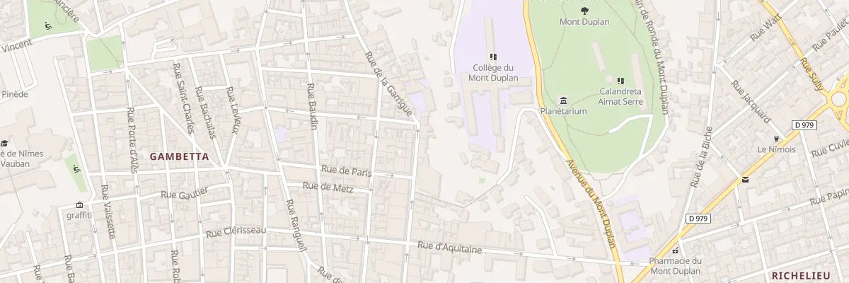 Plan du 48 Rue Enclos Rey à Nîmes