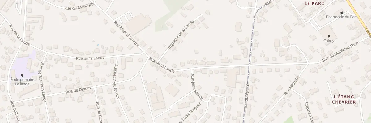 Plan du 39 Rue de la Lande à Montceau-les-Mines