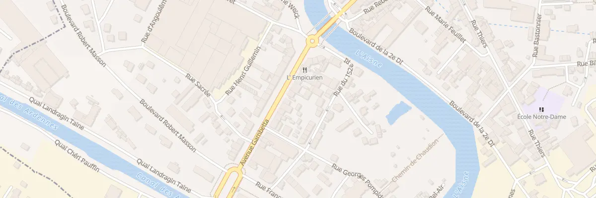Plan du 21 Av Gambetta à Rethel
