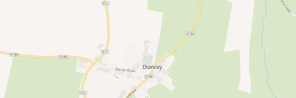 Plan du 3 Rue de l’Eglise à Diancey