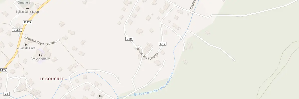 Plan du 5134 Lachamp à Mercuer