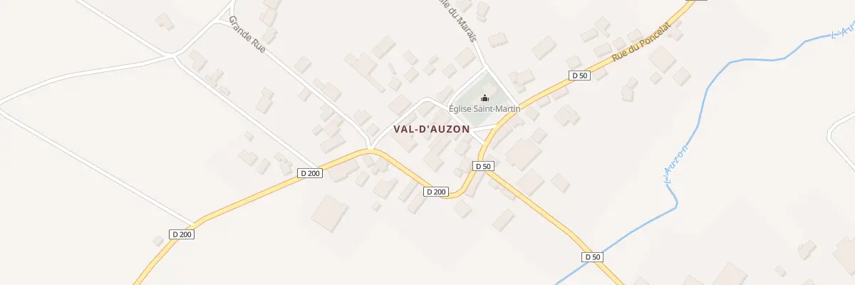 Plan du 3 Rue de l’Eglise (Auzon) à Val-d’Auzon