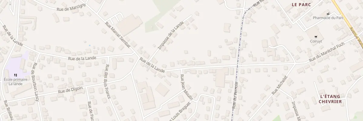 Plan du 41 Rue de la Lande à Montceau-les-Mines
