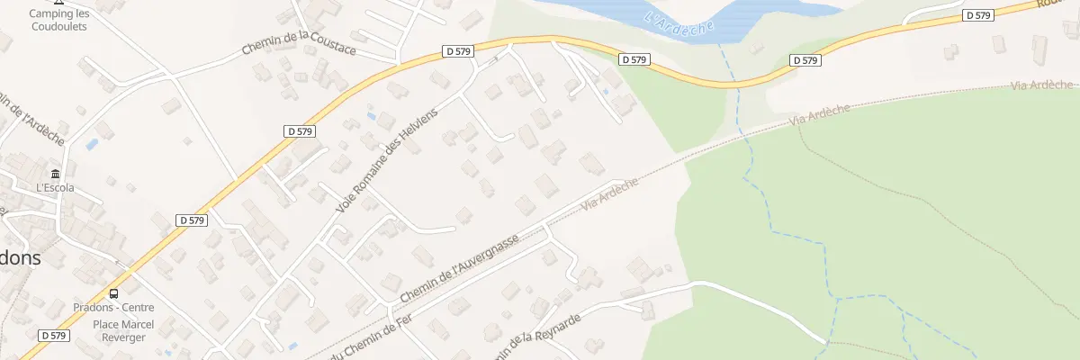 Plan du 285 Che de l’Auvergnasse à Pradons