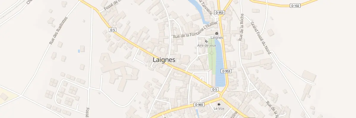 Plan du 2 Rue de la Porte du Chêne à Laignes