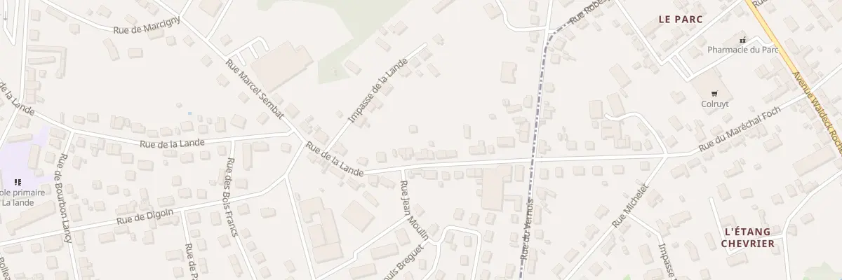 Plan du 45 Rue de la Lande à Montceau-les-Mines