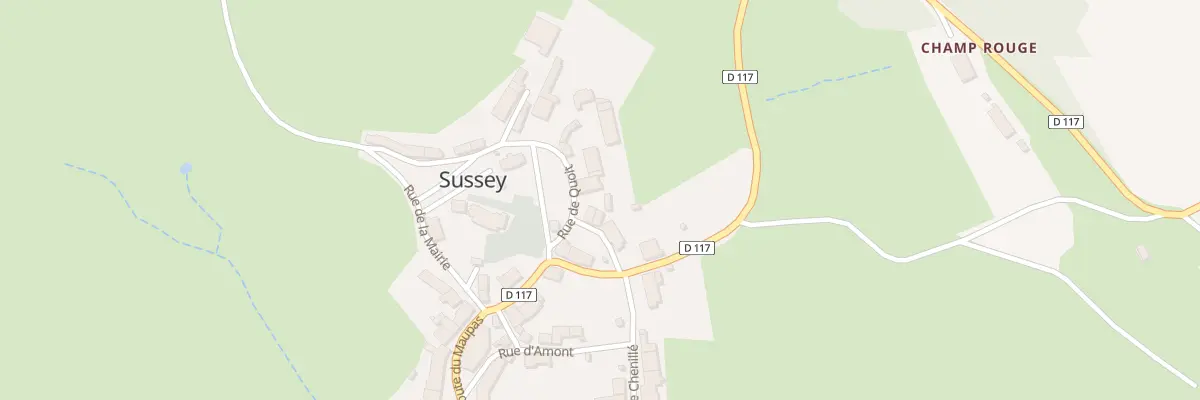 Plan du 2 Rue de Quoit à Sussey