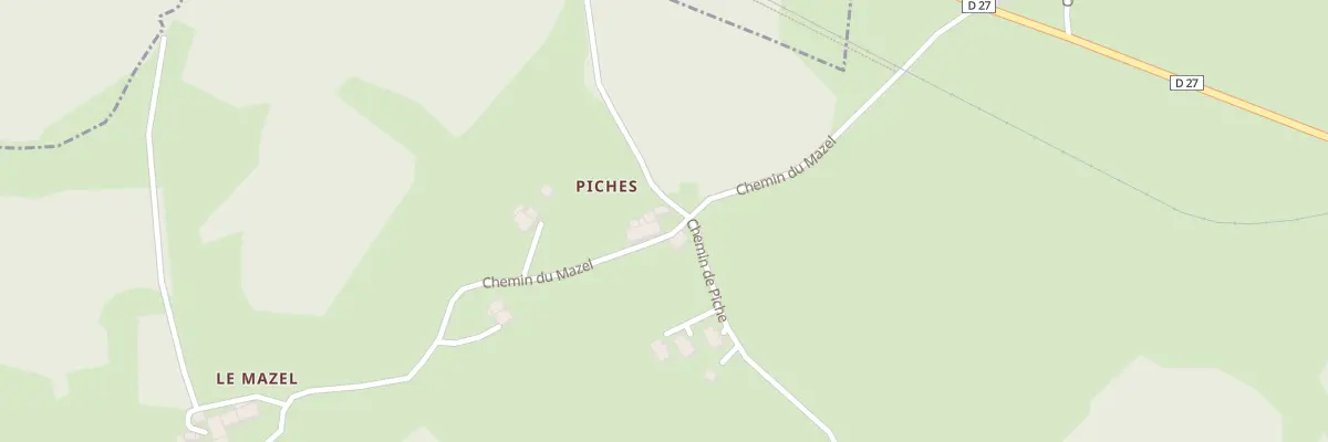 Plan du 795 Che du Mazel à Saint-Agrève