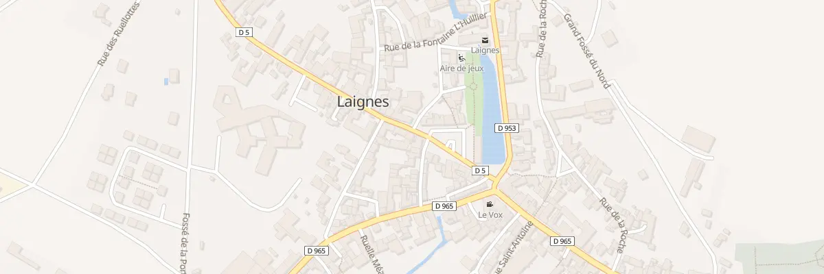 Plan du 1 Rue de la Porte du Chêne à Laignes