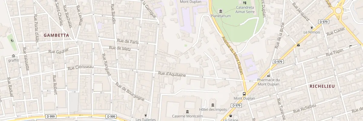 Plan du 4 Rue de la Poudrière à Nîmes