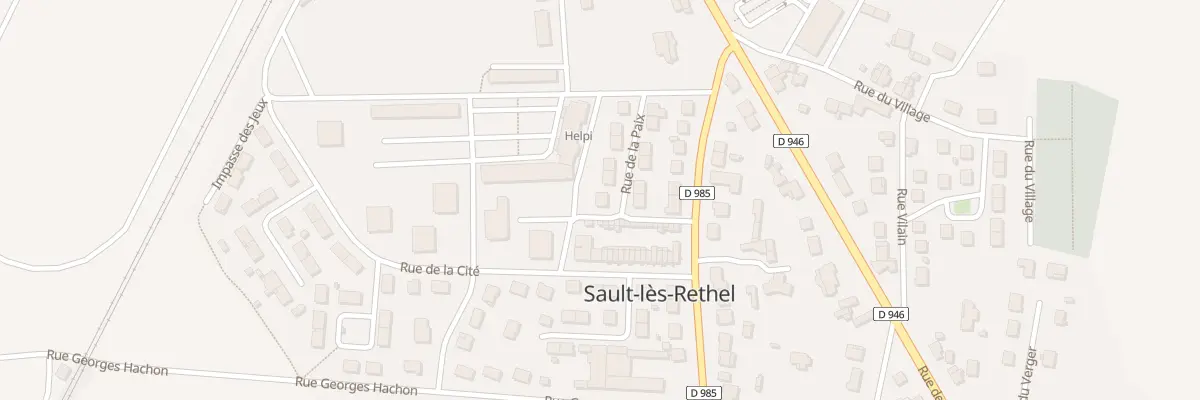 Plan du 12 Rue de la Paix à Sault-lès-Rethel
