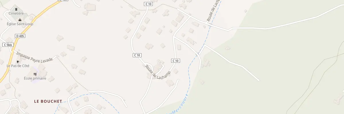 Plan du 75A Lachamp à Mercuer