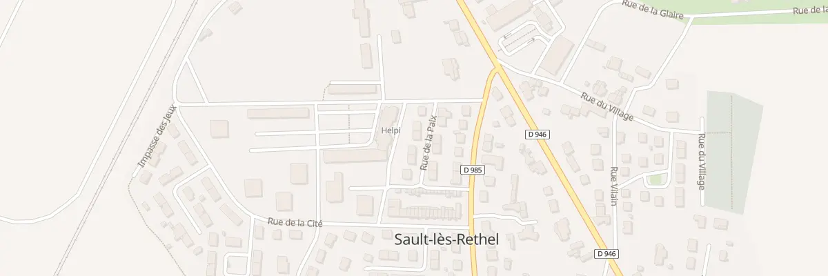 Plan du 6 Rue de la Paix à Sault-lès-Rethel