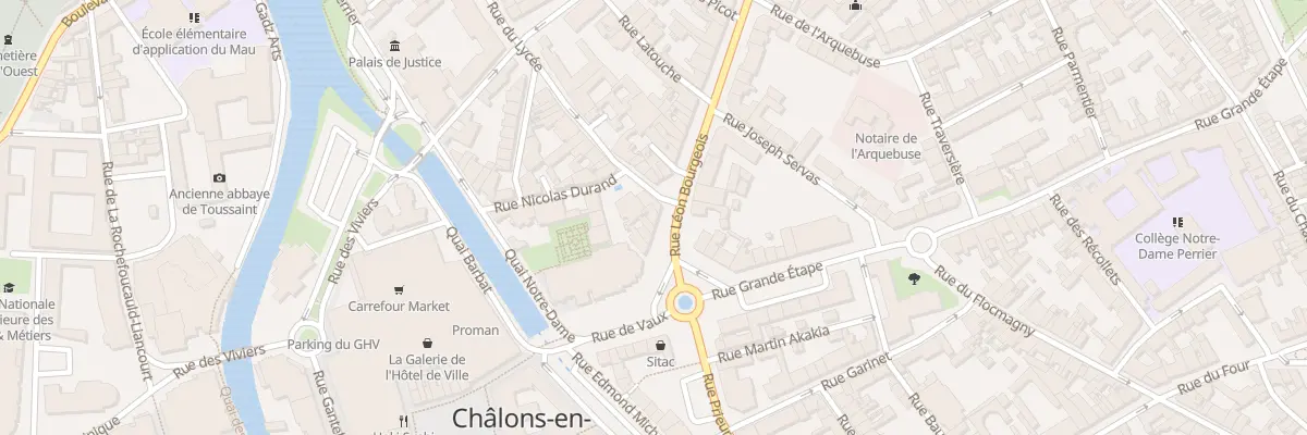 Plan du 3 Rue Léon Bourgeois à Châlons-en-Champagne