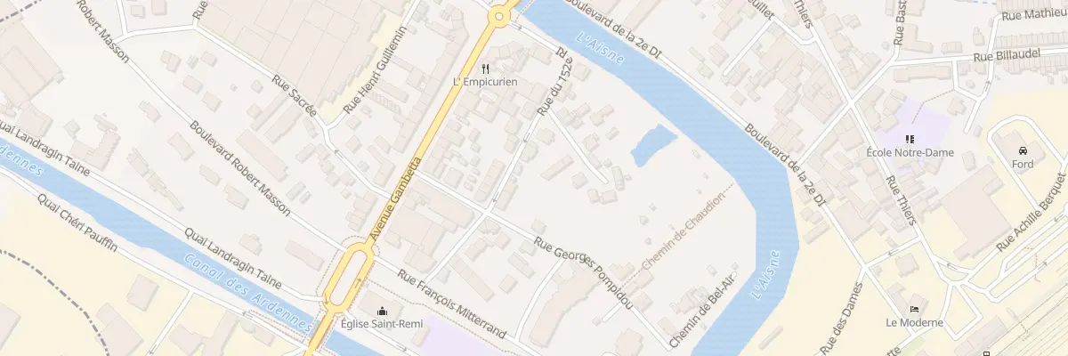 Plan du 9 Rue du 152eme R I à Rethel