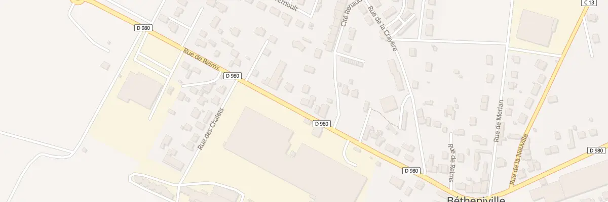 Plan du 44 Rue de Reims à Bétheniville