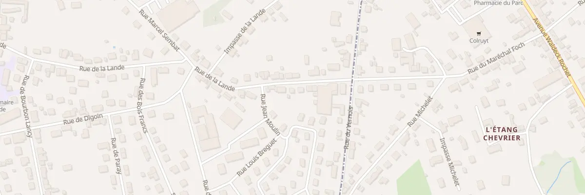 Plan du 44 Rue de la Lande à Montceau-les-Mines