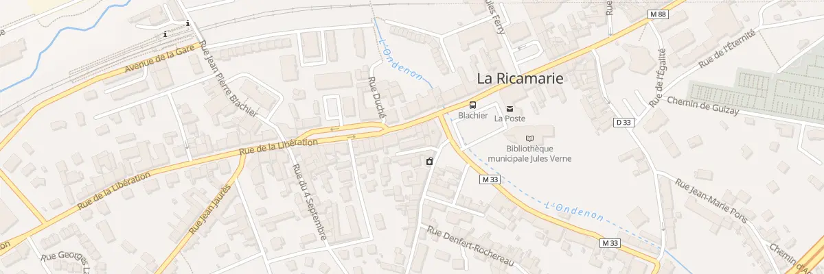 Plan du 9 Rue de la Libération à La Ricamarie