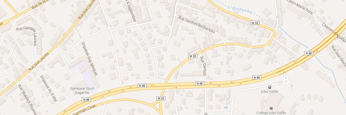 Plan du 20 Rue Martyrs Resistance à La Ricamarie