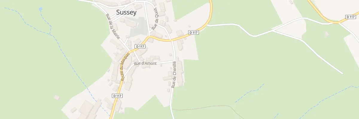 Plan du 1 Rue de Chenille à Sussey