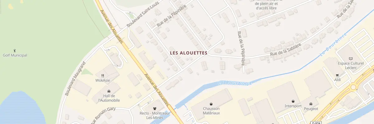Plan du 2 Rue du Centre à Montceau-les-Mines