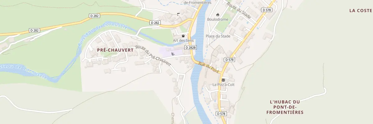 Plan du 235 Rte du Pré Chauvert à Mariac