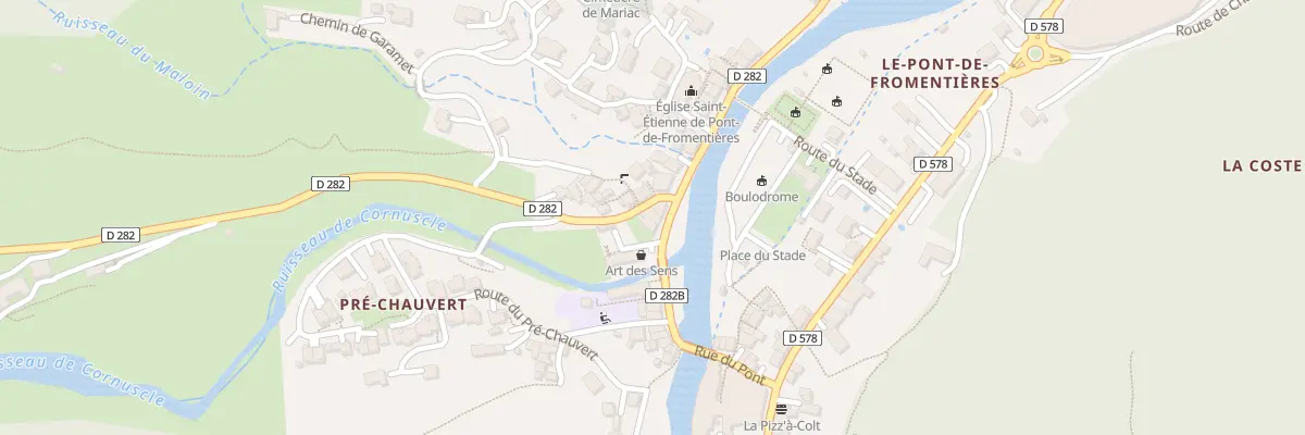 Plan du 740 Rive de la Dorne à Mariac