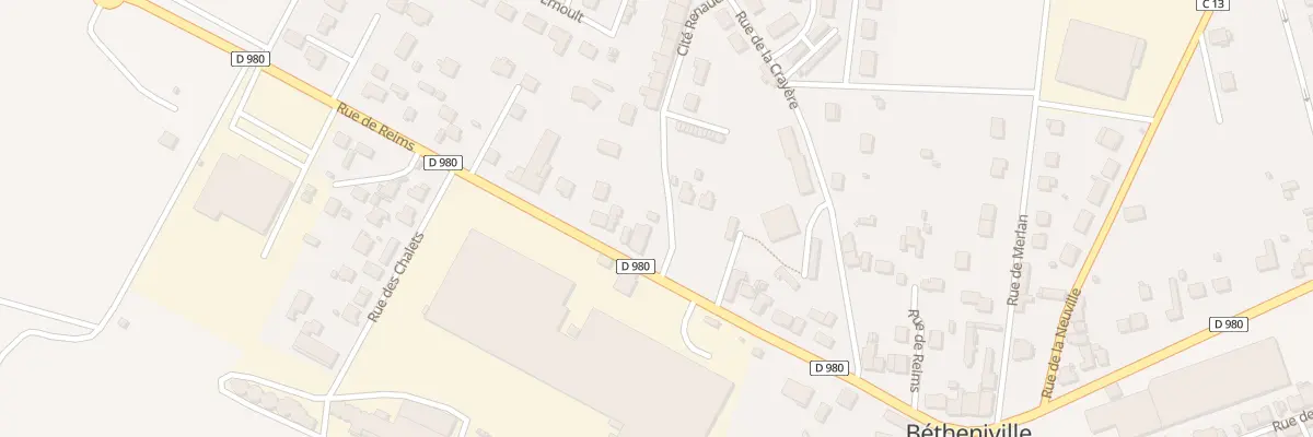 Plan du 40 Rue de Reims à Bétheniville