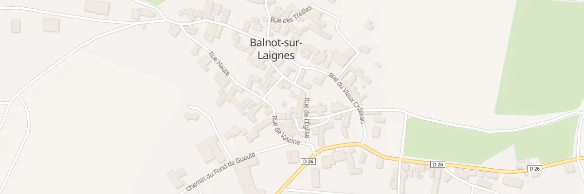 Plan du 3 Rue du 14 Juillet à Balnot-sur-Laignes