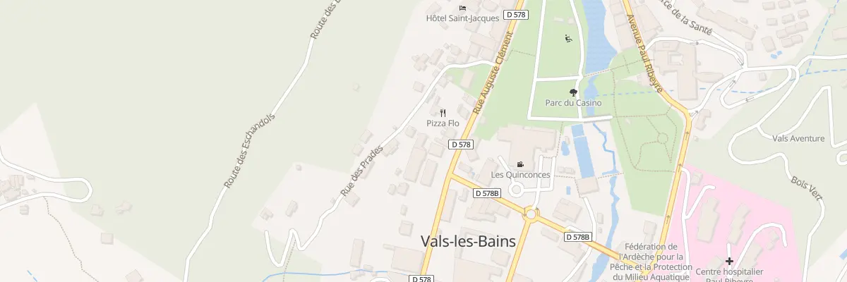 Plan du 30 Rue Auguste Clément à Vals-les-Bains