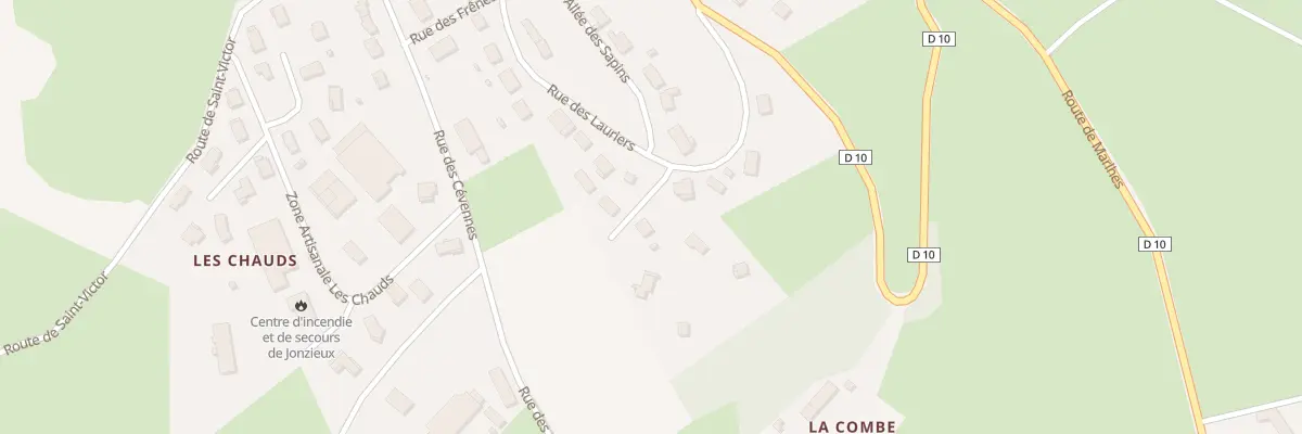 Plan du 3 All du Rond Point à Jonzieux