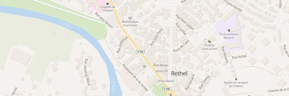 Plan du 9 Rue Boucher de Perthes à Rethel