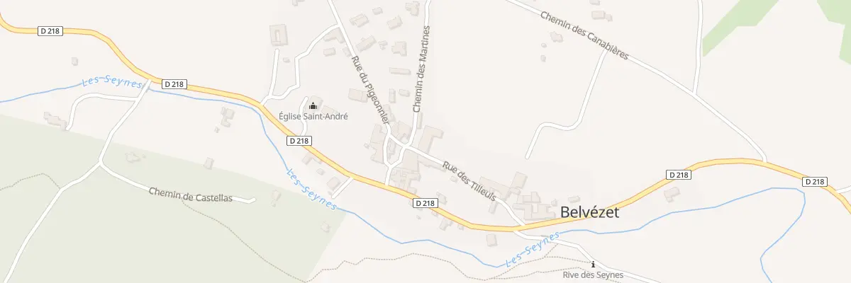 Plan du 5121 Le Village à Belvézet