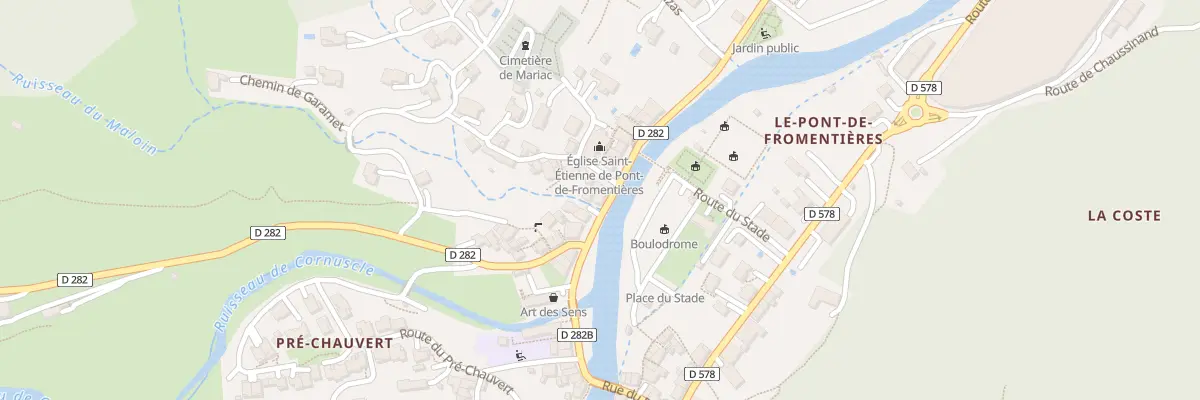 Plan du 680 Rive de la Dorne à Mariac