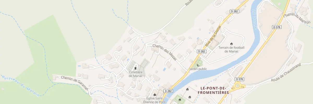 Plan du 125 Che des Mazas à Mariac