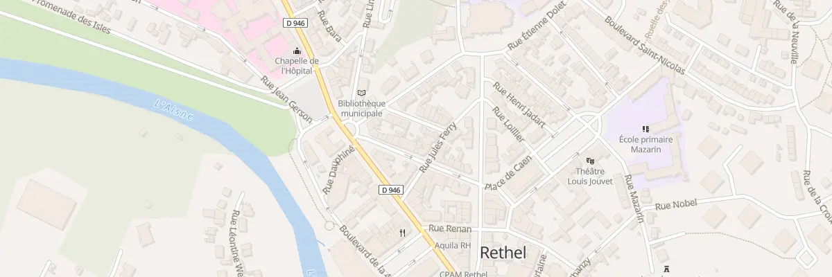 Plan du 10 Rue Boucher de Perthes à Rethel