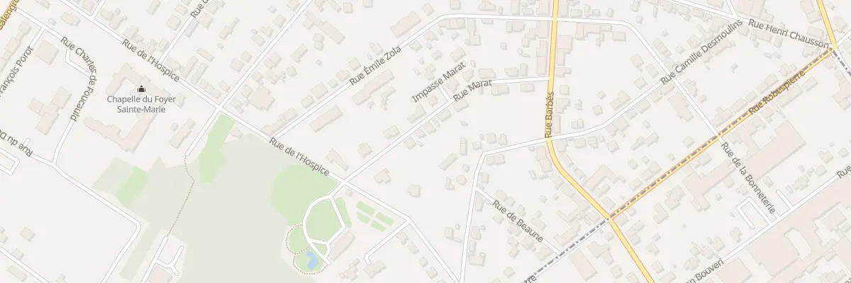 Plan du 13 Rue Marat à Montceau-les-Mines