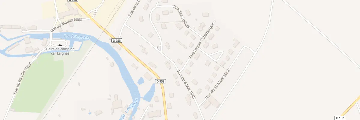 Plan du 14 Rue du Huit Mai 1945 à Laignes