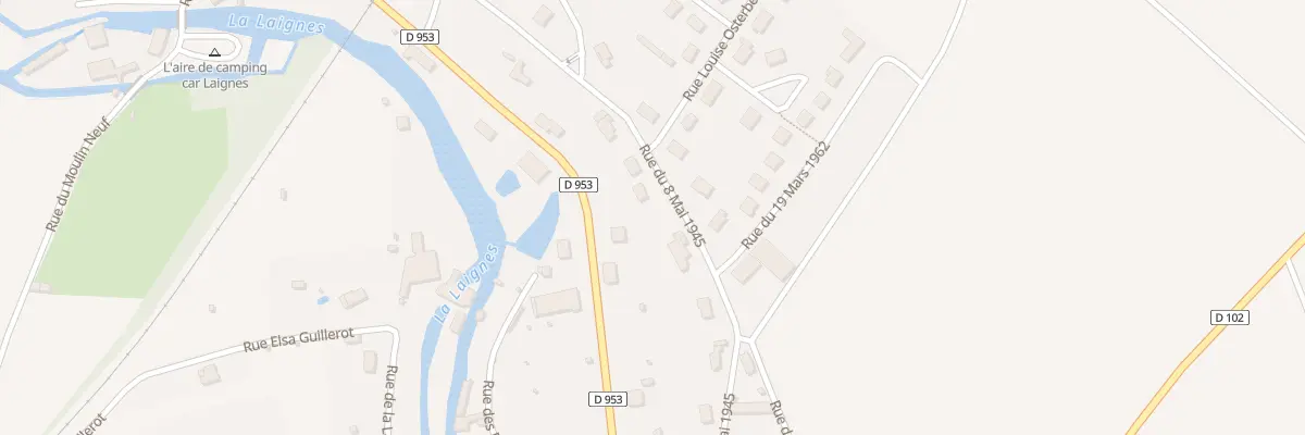 Plan du 11 Rue du Huit Mai 1945 à Laignes