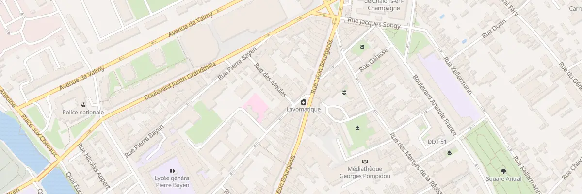 Plan du 2 Rue des Meules à Châlons-en-Champagne